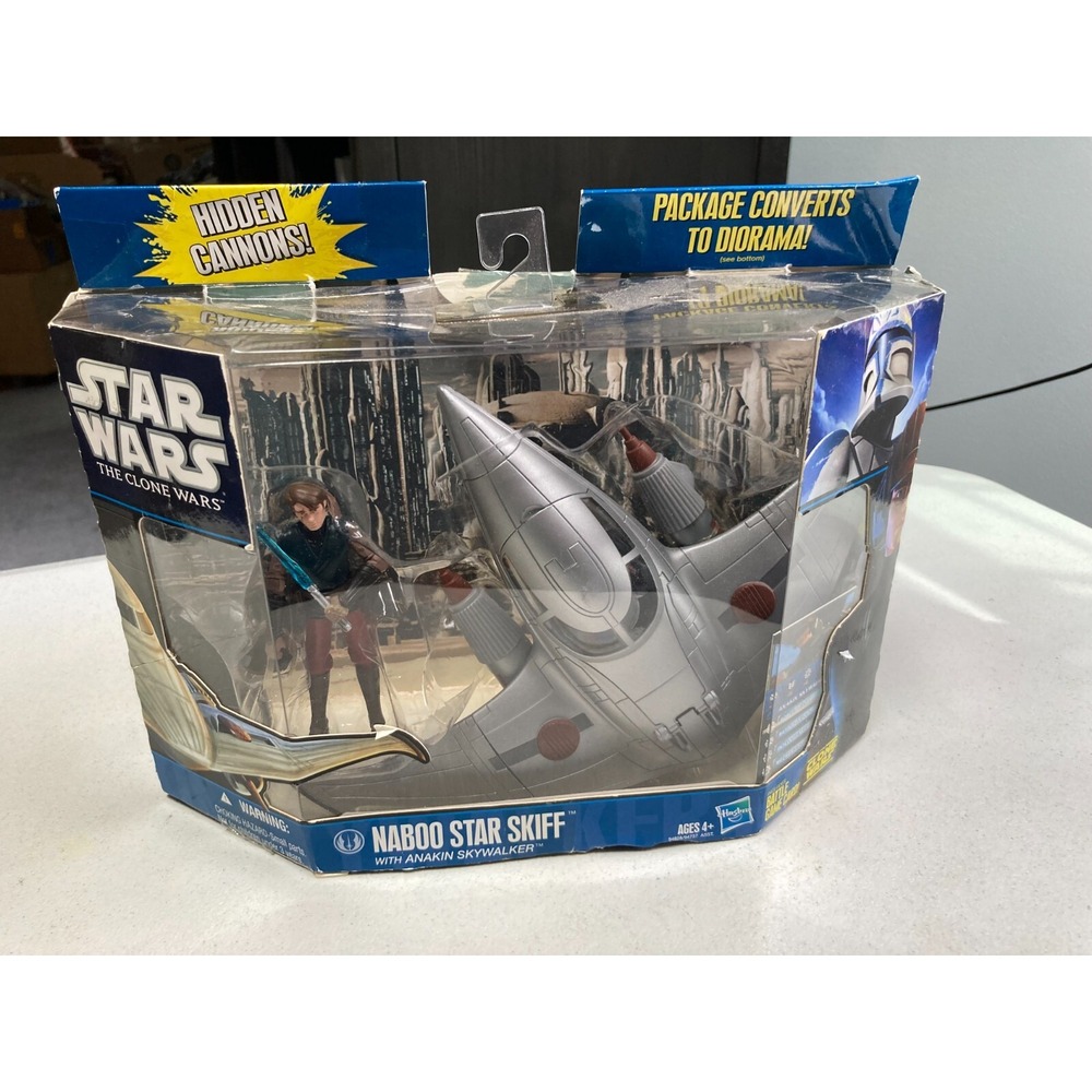 Hasbro Star Wars The Clone Wars Naboo Star Skiff With Anakin Skywalker 2010 NIB